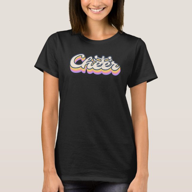 Cheer Vintage Retro Cheerleader T-Shirt (Front)