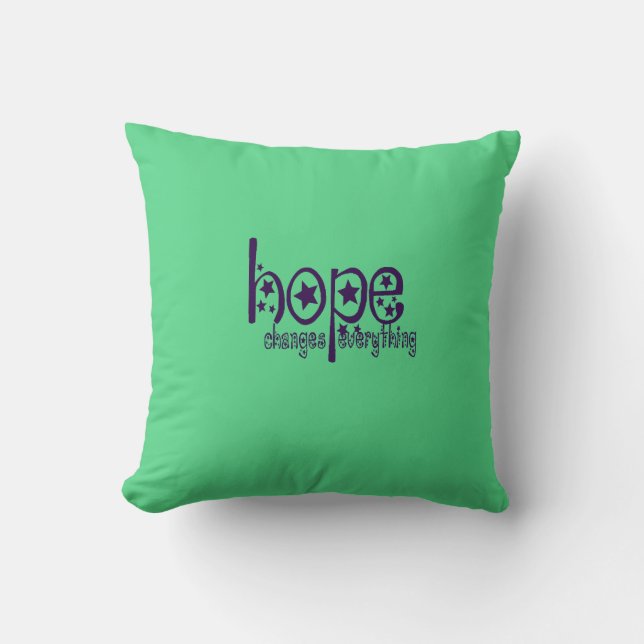 Cheer with a Custom Hope-Inspired Christmas Throw Pillow (Front)