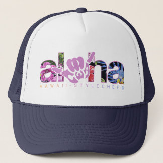 Cheer With Aloha {CWA} - "Tropix" Trucker Hat