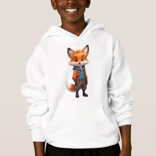 Cheerful and Adventurous Fox Illustration (Front)
