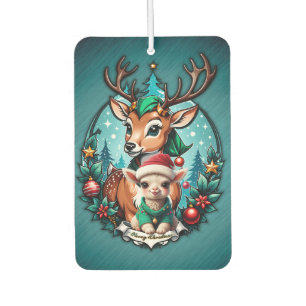 Cheerful and inviting Christmas illustration Air Freshener