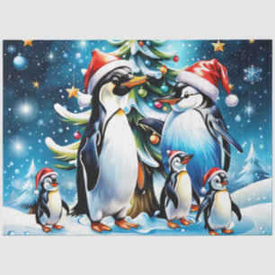 Cheerful and inviting Christmas illustration Tissue Paper