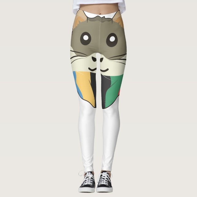 Cheerful and lighthearted hamster leggings (Front)