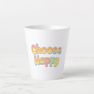 Cheerful and Positive Kids Typography Latte Mug