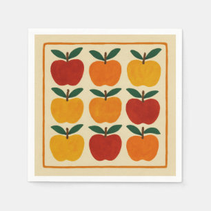 Cheerful Apple Arrangement Napkin
