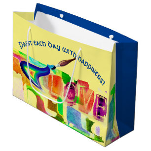 Cheerful Art - Love Large Gift Bag