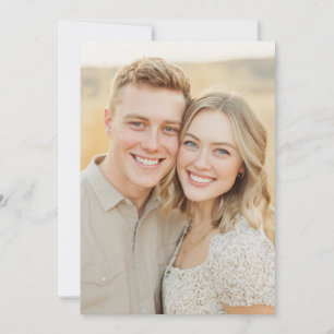 Cheerful Beige Naturalistic Photo Invitation