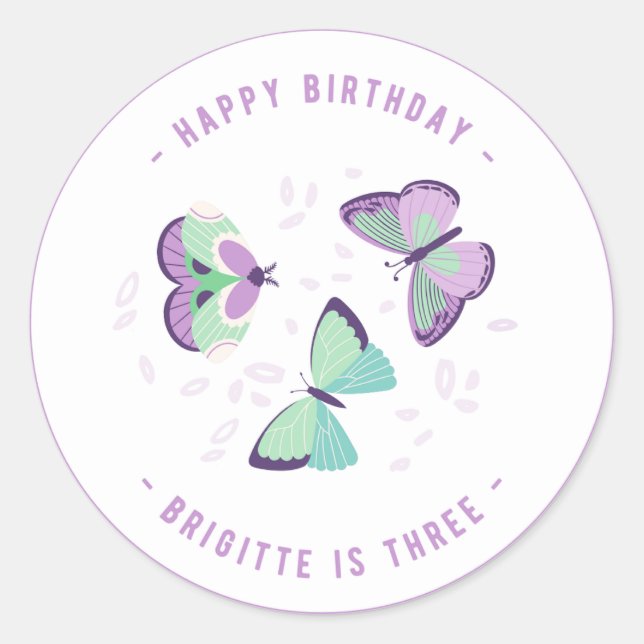 Cheerful Birthday Celebration Stickers (Front)