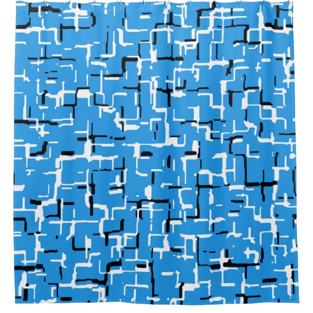 Cheerful Blue/White/Black Trendy (Front)