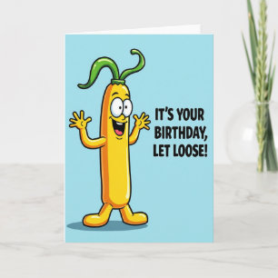 Cheerful Botanical Birthday Card