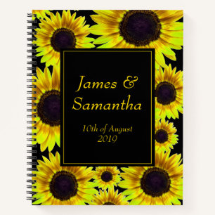 Cheerful Bright Yellow Sunflower - Planner Notebook