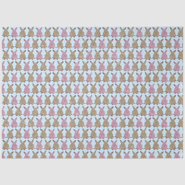 Cheerful Bunny  Tissue Paper (Front)