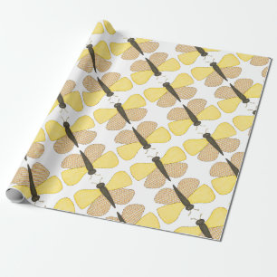 Cheerful Butterfly Wrapping Paper-Erin Brie Art Wr Paper