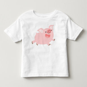 Cheerful Cartoon Pig children T-shirt