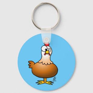 Cheerful Chicken Keychain