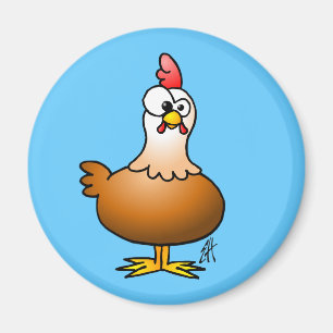 Cheerful Chicken Magnet