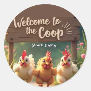 Cheerful Chickens Sticker Pack – Welcome to the Co