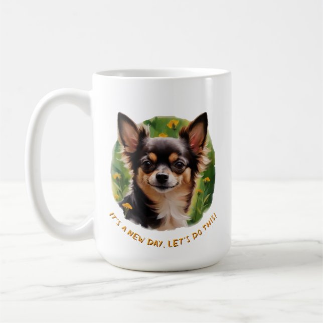 Cheerful Chihuahua Mug for Bright Mornings (Left)