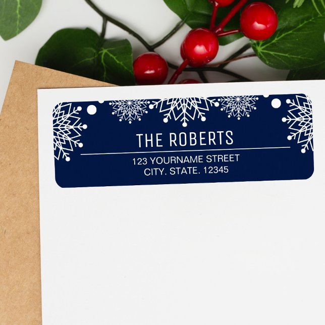 Cheerful Christmas | Blue and White Snowflakes (Creator Uploaded)