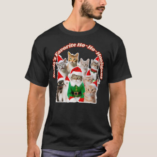 Cheerful Christmas Cats With Gifts - Festive Holid T-Shirt