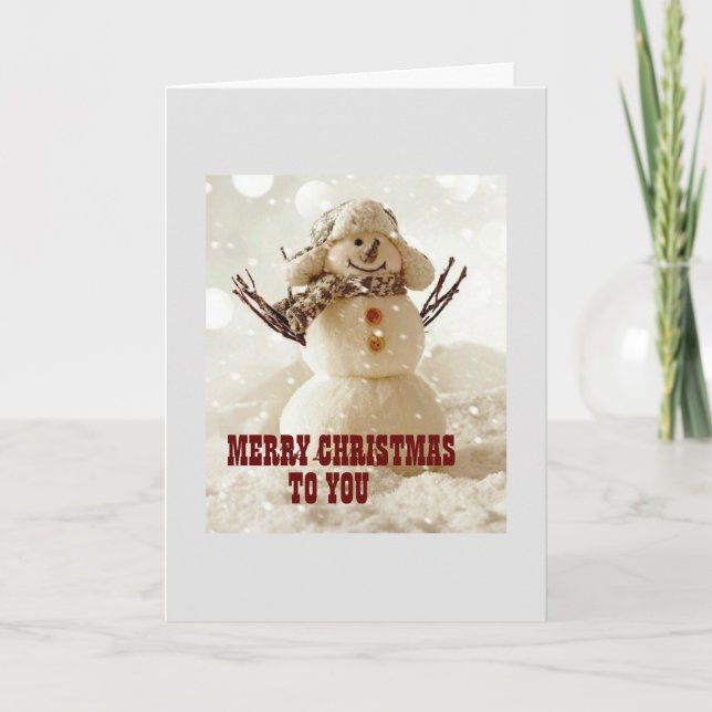 CHEERFUL CHRISTMAS DAY TO YOU HOLIDAY CARD (Front)