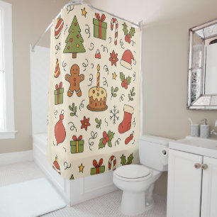 Cheerful Christmas Doodle Pattern