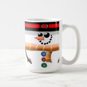 Cheerful Christmas Snowman Coffee Mug