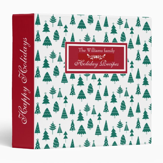 Cheerful Christmas Tree | Recipe Binder (Front/Spine)