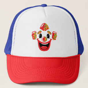 Cheerful Clown with Colourful Hair Trucker Hat