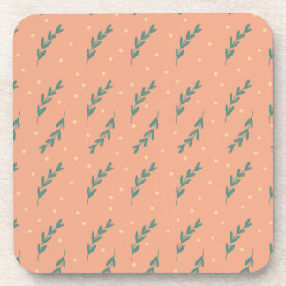 Cheerful coasters with botanical print