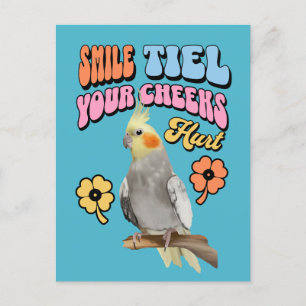 Cheerful Cockatiel Parrot  Postcard