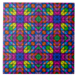 Cheerful Colourful Geometrics Tile
