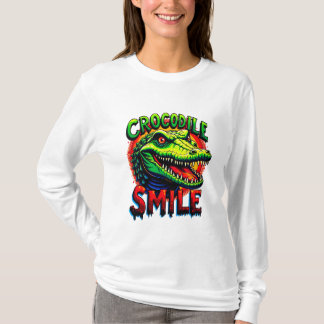 "Cheerful Crocodile Smile – Fun and Whimsical  T-Shirt