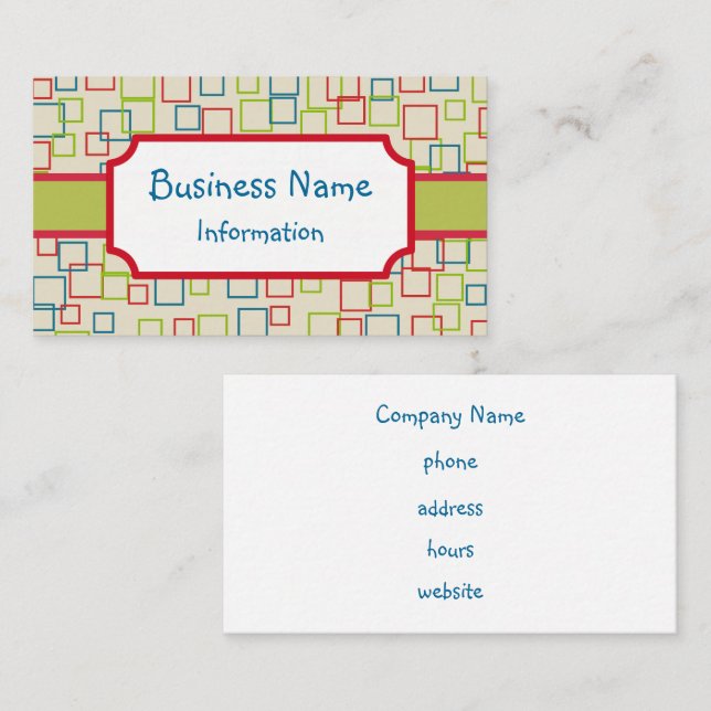 Cheerful Customized Business Card (Front/Back)