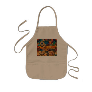 Cheerful Cyan "Inherited Artistry" Kids' Chef Apro Kids Apron