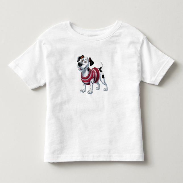 Cheerful Dalmatian in a Cozy Sweater (Front)