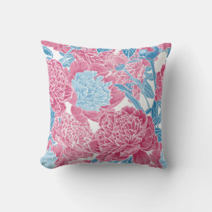Cheerful Dandelion Wishes Throw Pillow