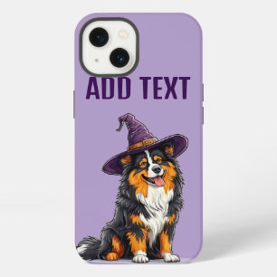 Cheerful Dog Wearing a Witch Hat iPhone 13 Case