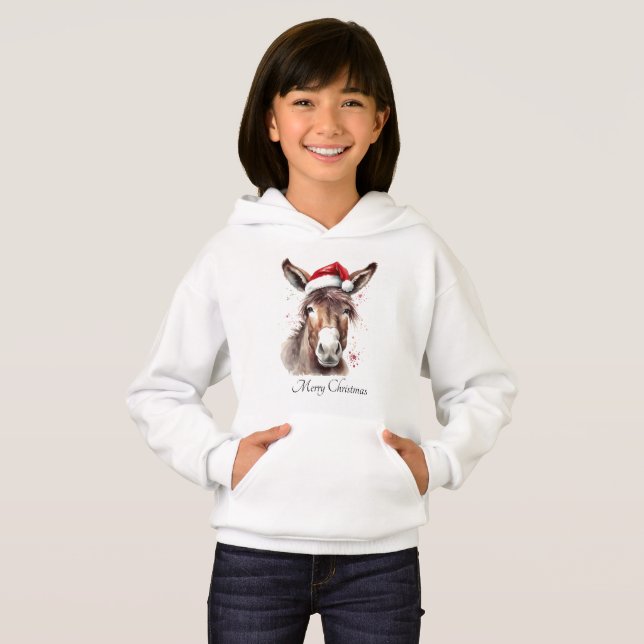 Cheerful Donkey Christmas Adventure Wear (Front Full)