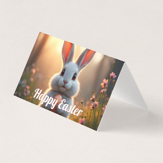 Cheerful Easter Bunny in the Magic of Spring (Front)