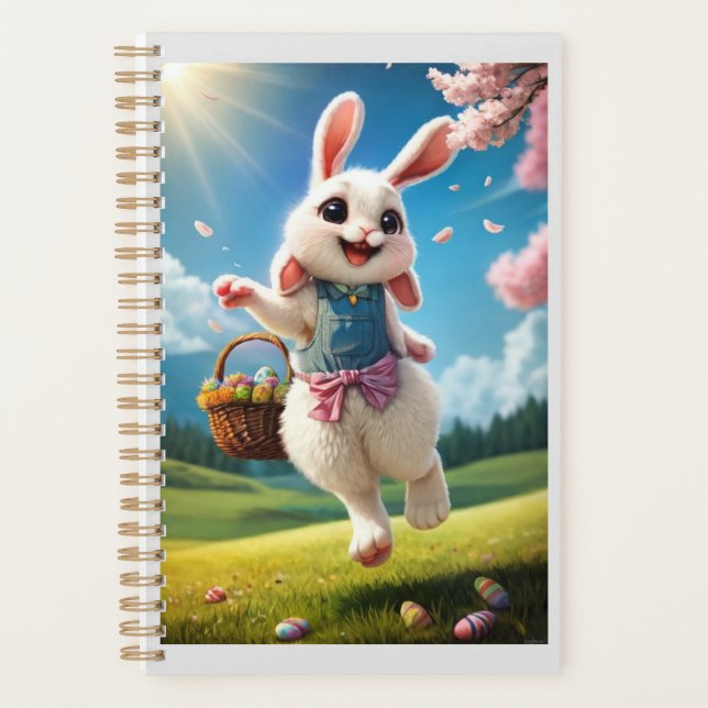 Cheerful Easter Bunny Planner (Front)