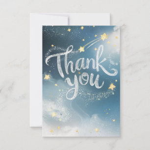 Cheerful Editable Galaxy Celestial Thank You Card