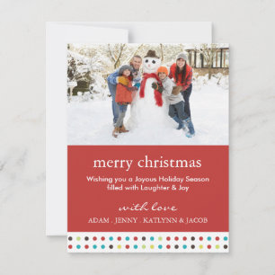 Cheerful & Fun Christmas Photo Card