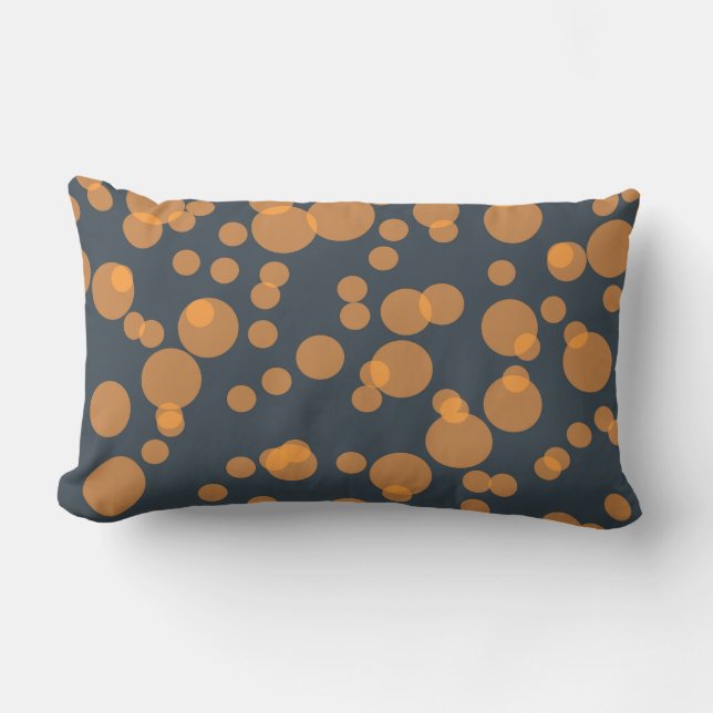 Cheerful fun circle pattern in celebration concept lumbar pillow (Front)