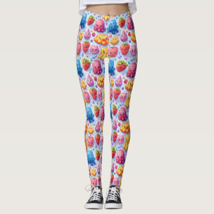 Cheerful funny cute sweets Leggings