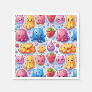  Cheerful funny cute sweets  Napkin