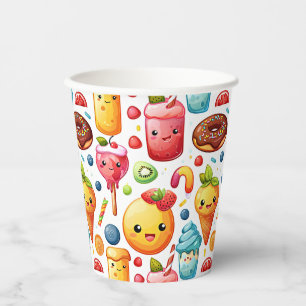 Cheerful funny cute sweets Paper Cups