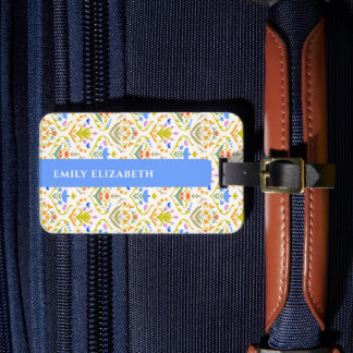 Cheerful Garden Botanical Personalized  Luggage Tag