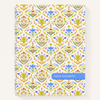 Cheerful Garden Botanical Personalized  Notebook