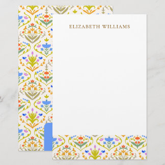 Cheerful Garden Botanical Personalized Stationery